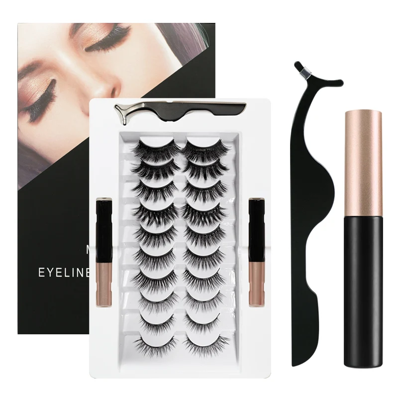 10 Pair 5 Magnetic Eyelashes Eye Lashes Top And Bottom With Eyeliner And Tweezers Kit
10 Pair 5 Magnetic Eyelashes Eye Lashes Top And Bottom With Eyeliner And Tweezers Kit
