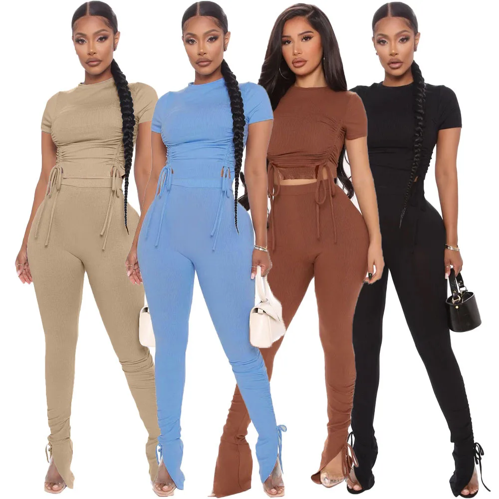 2021 Custom Solid Color Woman Clothing Plus Size Ladies Outfits 2 Piece Sets Casual Women Two Piece Pants Set
2021 Custom Solid Color Woman Clothing Plus Size Ladies Outfits 2 Piece Sets Casual Women Two Piece Pants Set