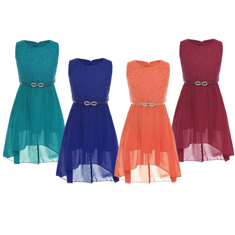 High Quality Girls Lace Floral Sleeveless Dress Princess Wedding Birthday Party Belt Dress
High Quality Girls Lace Floral Sleeveless Dress Princess Wedding Birthday Party Belt Dress