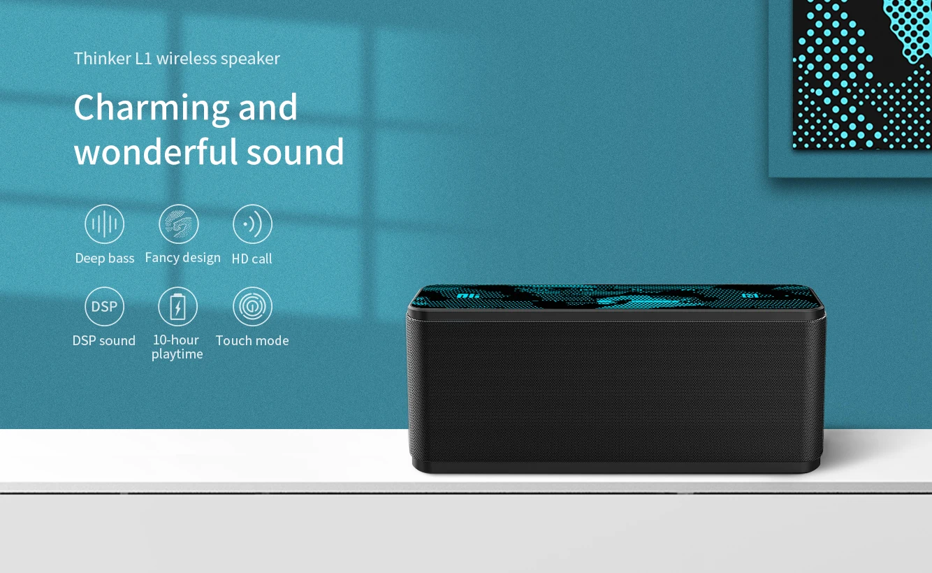 Nillkin Thinker L1 wireless Speaker magic color USB Type C bluetooth 5.0 - ANKUX.COM