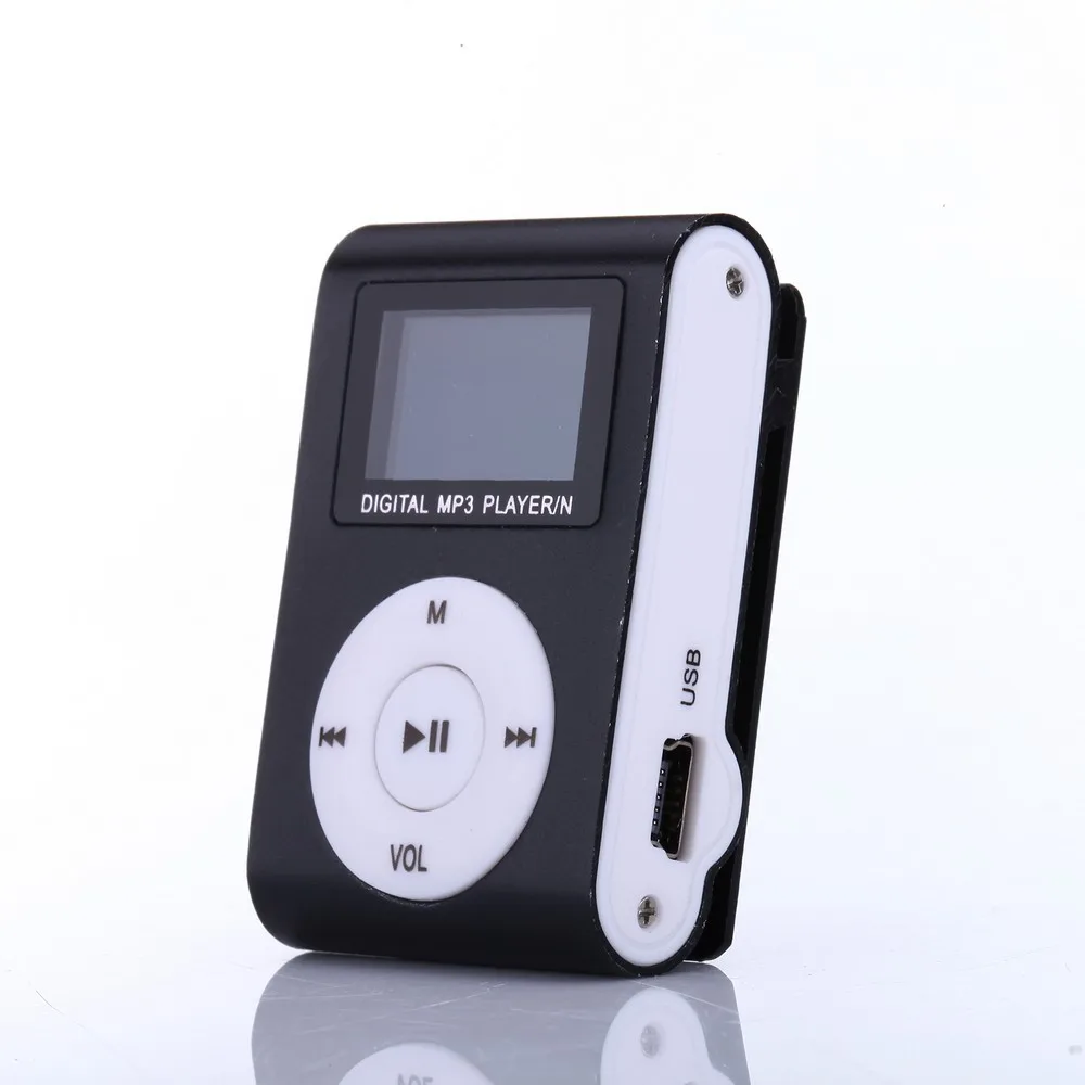 Black MP3 Promotion Gift Mini Portable Aluminum Clip MP3 LCD Screen With Card MP3 Player For Running
Black MP3 Promotion Gift Mini Portable Aluminum Clip MP3 LCD Screen With Card MP3 Player For Running