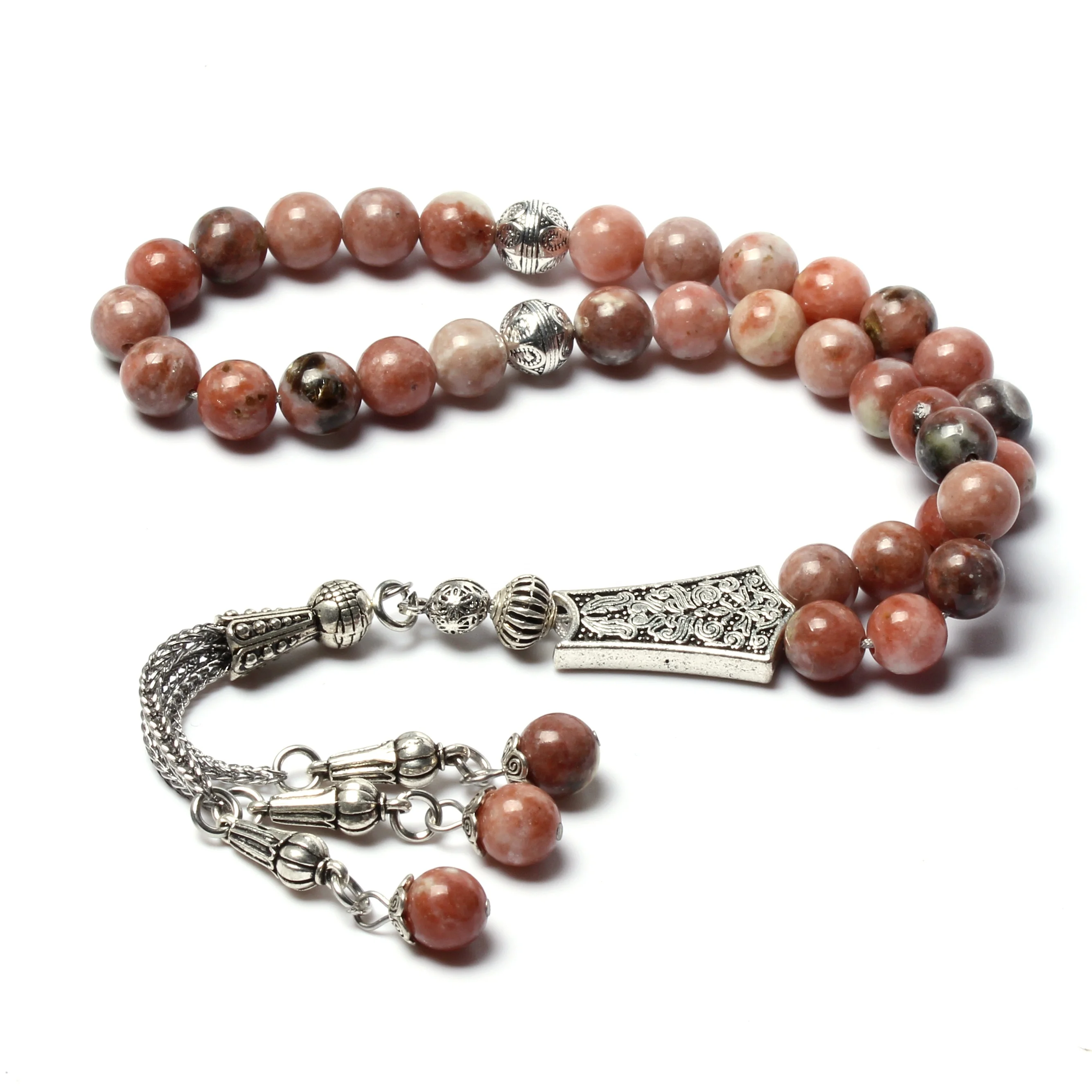 Wholesale New Design Natural Stone Islamic Prayer Beads 33 Muslim Rosary Alloy Tassel Tasbih
Wholesale New Design Natural Stone Islamic Prayer Beads 33 Muslim Rosary Alloy Tassel Tasbih