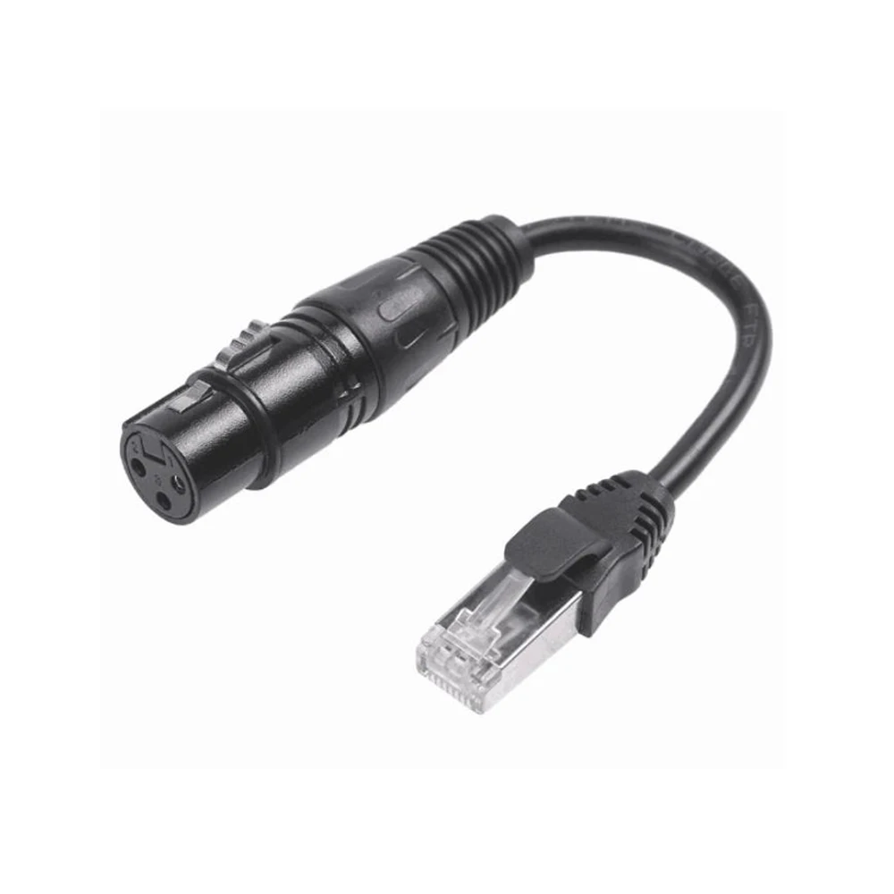 3 Pin XLR Female To RJ45 Male Network Connector Adapter Converter Cable for Microphone
3 Pin XLR Female To RJ45 Male Network Connector Adapter Converter Cable for Microphone