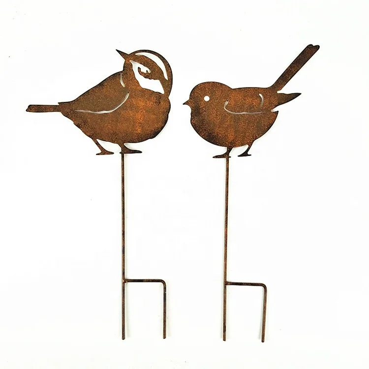 Hot sell new design antique style outdoor garden decor bird metal stake mini rusty bird stake
Hot sell new design antique style outdoor garden decor bird metal stake mini rusty bird stake