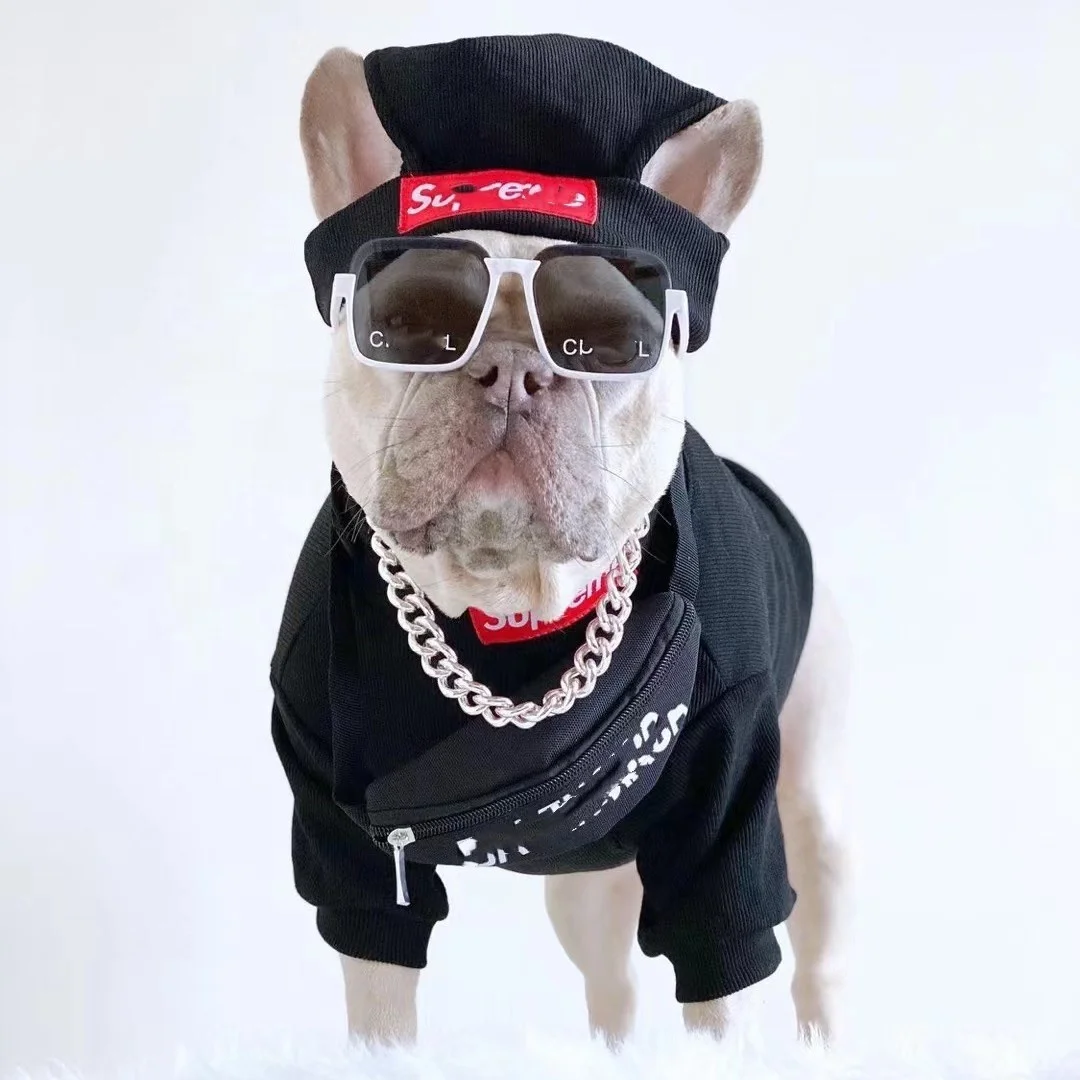 Multi-color Knitted Pet Clothes Us Famous Trend Street Fashion Logo Brand Design Dog Sweater And Hat Set
Multi-color Knitted Pet Clothes Us Famous Trend Street Fashion Logo Brand Design Dog Sweater And Hat Set