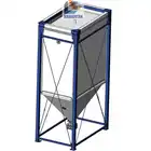 Customized best price 50m3 for plastic granule for grain indoor storage flexible fabric silo