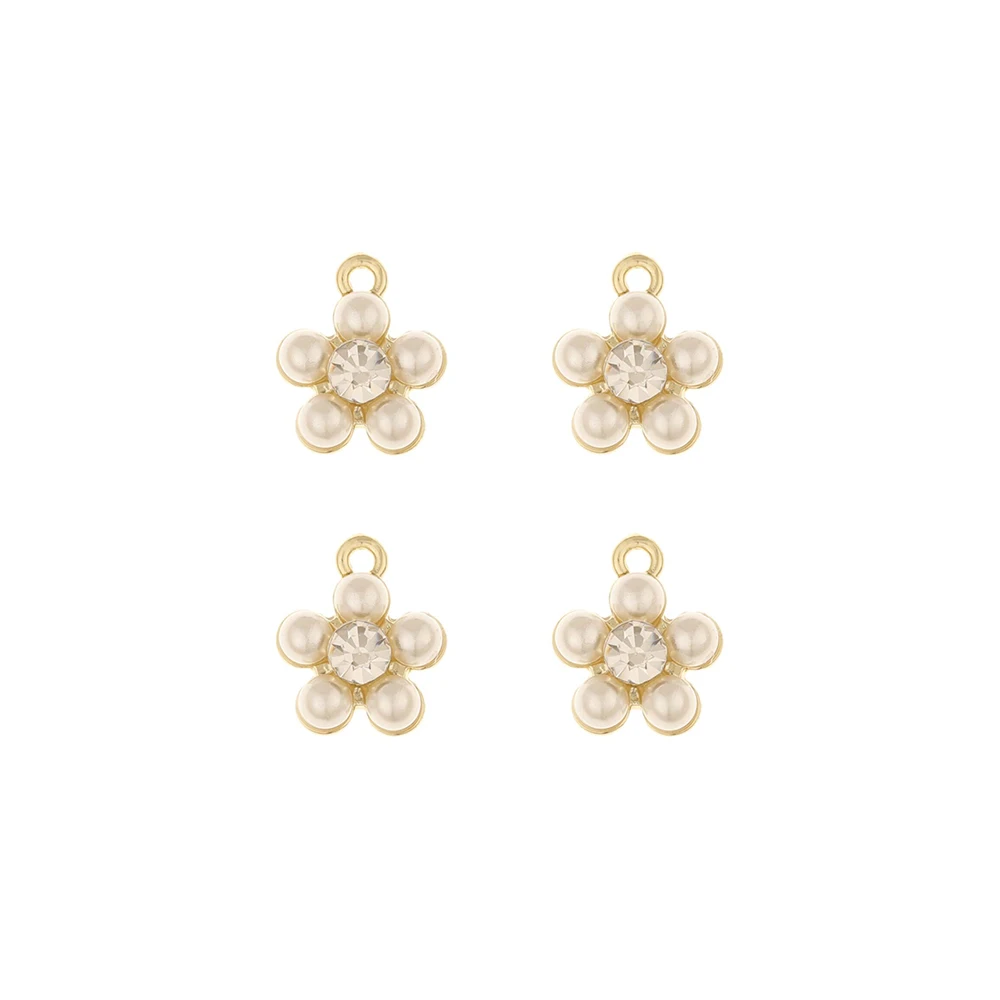 Jewelry Accessories Cordial Design 100Pcs 14*17MM Jewelry Accessories Imitation Pearl Hand Made Rhinestone Pendants Flower Shape
Jewelry Accessories Cordial Design 100Pcs 14*17MM Jewelry Accessories Imitation Pearl Hand Made Rhinestone Pendants Flower Shape