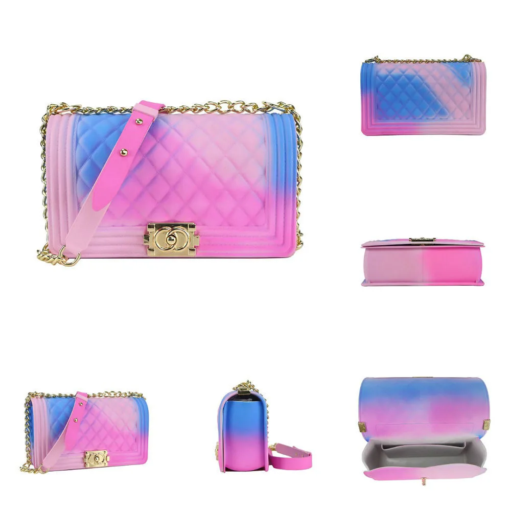 2021 fashion wholesale colorful luxury chain purse women colorful bags candy jelly hand bags
2021 fashion wholesale colorful luxury chain purse women colorful bags candy jelly hand bags