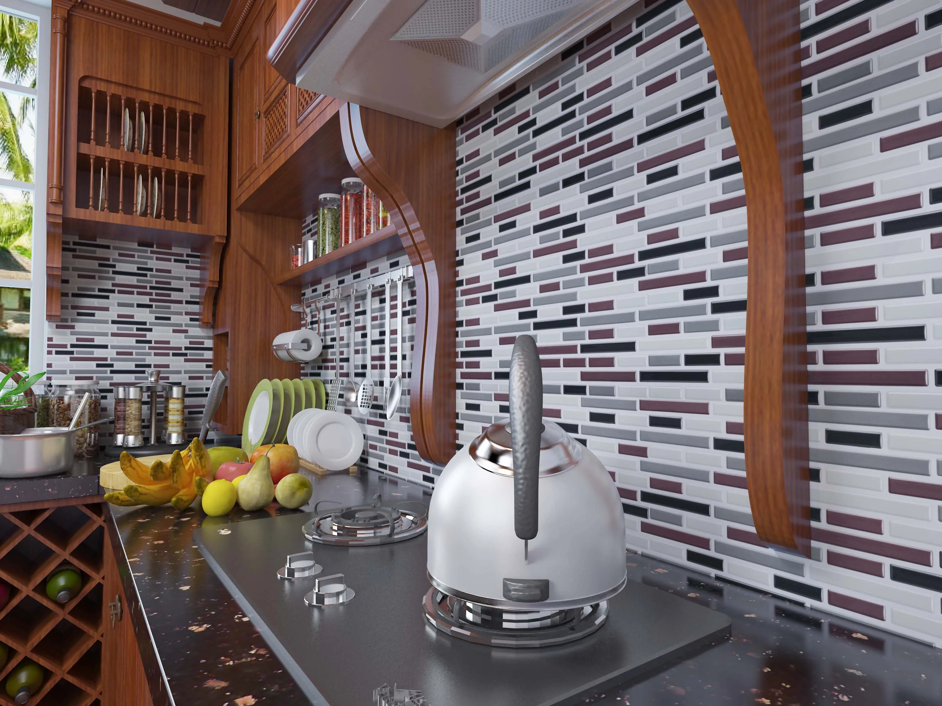 Self-Adhesive Peel and Stick Backsplash Tile Decals for Kitchen Bathroom Decor