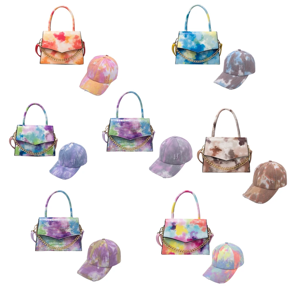 2021 Fashion Tie-dye Women Hand Bags Ladies Matching Hat And Purse Set Women Handbags, 11 colors
2021 Fashion Tie-dye Women Hand Bags Ladies Matching Hat And Purse Set Women Handbags, 11 colors