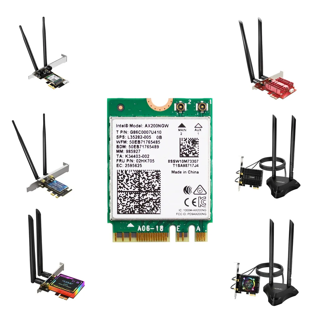 EDUP AX3000 + BT5.2 WiFi 6 WiFi 6E WiFi Adapter Wireless Network Card for PC 
EDUP AX3000 + BT5.2 WiFi 6 WiFi 6E WiFi Adapter Wireless Network Card for PC