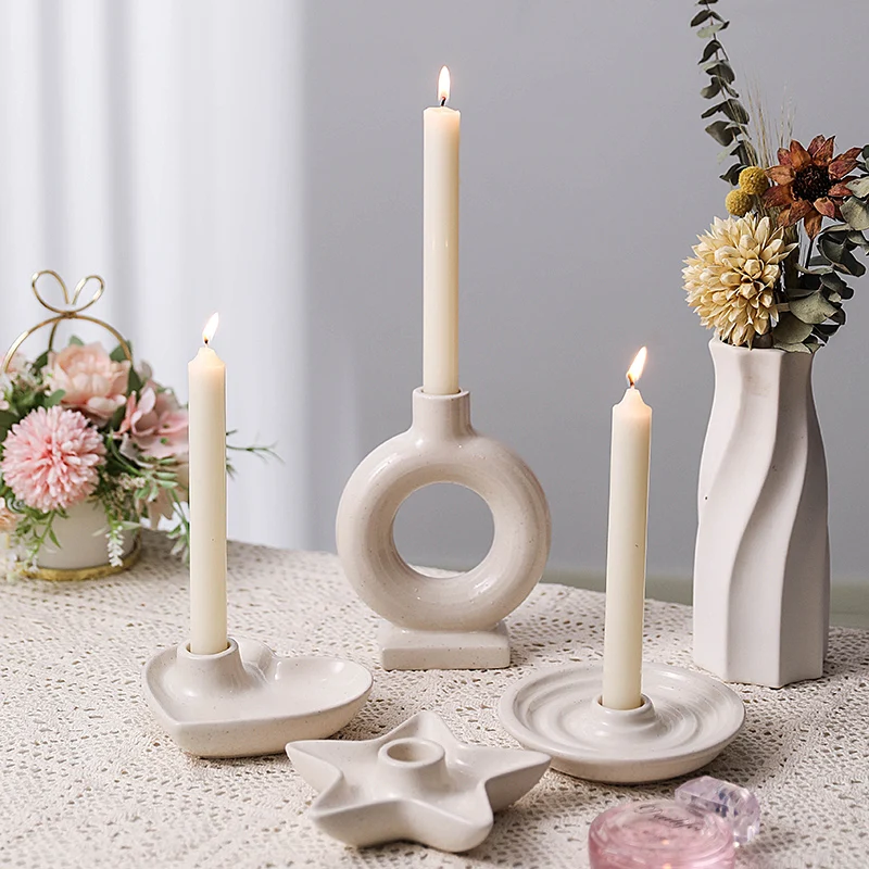 Nordic Taper Candle Stand Decoration Ornament Candle Burning Display Wedding Party Ceramic Candlestick Holder
Nordic Taper Candle Stand Decoration Ornament Candle Burning Display Wedding Party Ceramic Candlestick Holder
