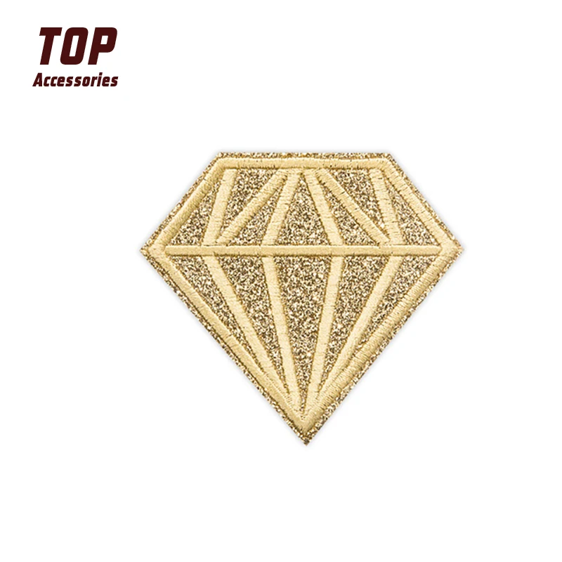 Hot Sale Cheap Iron Sew on Patches Diamond Embroidery Label and Logo 
Hot Sale Cheap Iron Sew on Patches Diamond Embroidery Label and Logo