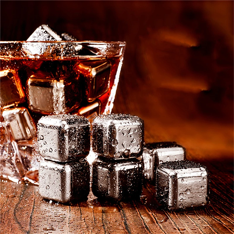 Ice Cubes Stainless Steel Reusable Convenient Metal High Quality 4/6/8 Pcs Bar Accessories Reuseable Customized Logo Acceptable, Silver
Ice Cubes Stainless Steel Reusable Convenient Metal High Quality 4/6/8 Pcs Bar Accessories Reuseable Customized Logo Acceptable, Silver