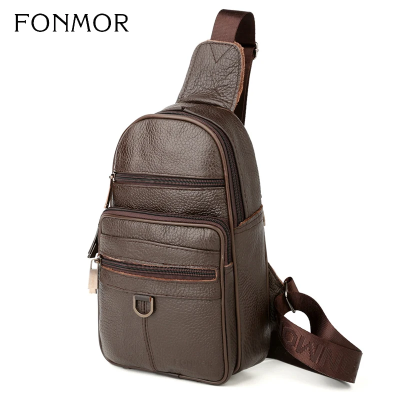 Custom Waterproof Genuine Leather Messenger Sling Bag Men Crossbody Chest bag front pack Bags
Custom Waterproof Genuine Leather Messenger Sling Bag Men Crossbody Chest bag front pack Bags