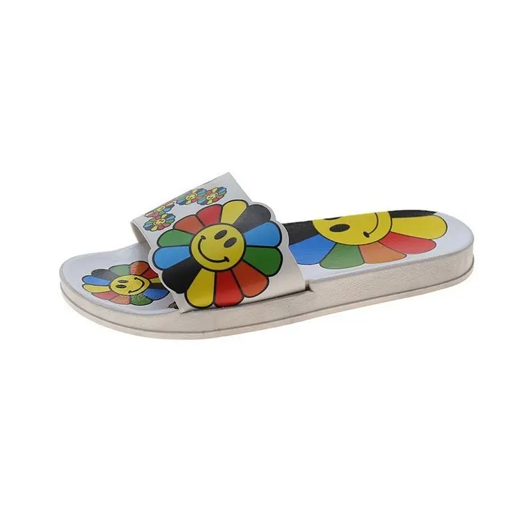 2021 Summer New Ladies Slippers Murakami Takashi Same Sun Flower Sneakers Slides PVC Soft Casual Indoor Womens Slides Slippers, Black,white
2021 Summer New Ladies Slippers Murakami Takashi Same Sun Flower Sneakers Slides PVC Soft Casual Indoor Womens Slides Slippers, Black,white