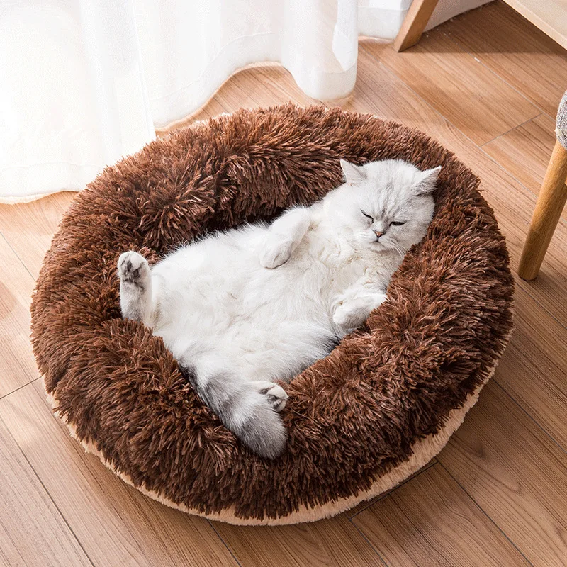 Manufacturers Selling Winter Comfortable Round Plush Pet Bed Warm Cat Sofa Dog Bed, As picture
Manufacturers Selling Winter Comfortable Round Plush Pet Bed Warm Cat Sofa Dog Bed, As picture