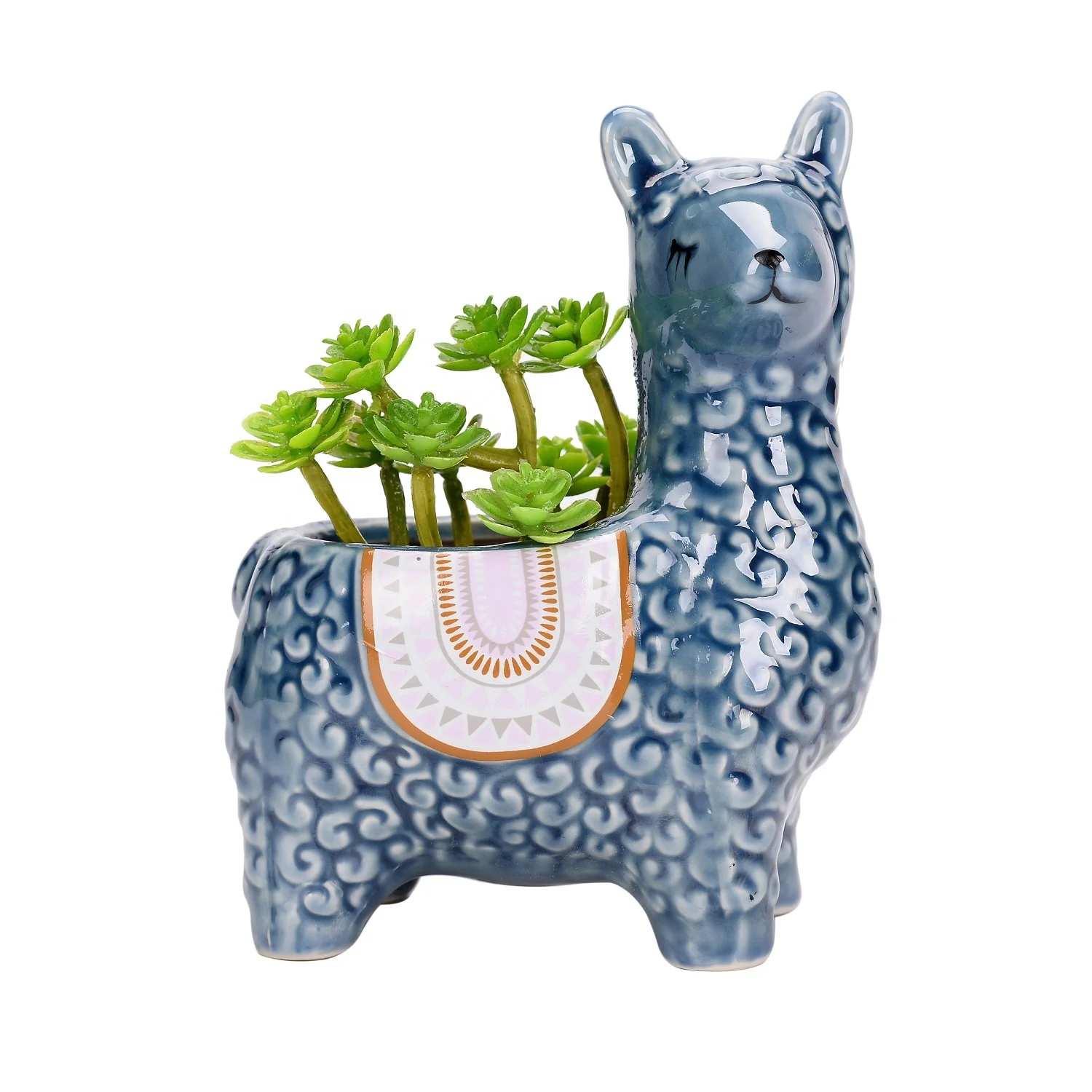 Home Decorative Gift Small Cute Lama Alpaca Ceramic Flower Pots 
Home Decorative Gift Small Cute Lama Alpaca Ceramic Flower Pots