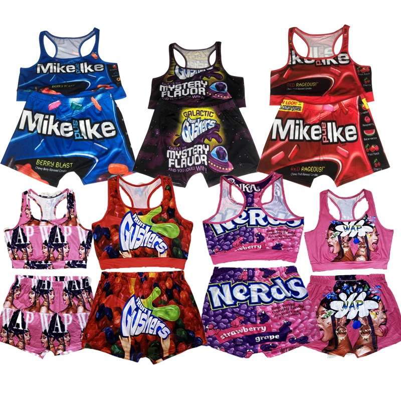 2021 Summer High Waisted Fitness Seamless Sweat Shorts 2 Piece Set Candy Biker Shorts Set Women Snack Shorts
2021 Summer High Waisted Fitness Seamless Sweat Shorts 2 Piece Set Candy Biker Shorts Set Women Snack Shorts
