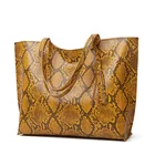 Leather Bags New Arrival Serpentine Patterns PU Leather Tote Bags Wholesale For Women