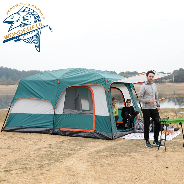 Outdoor Breathable Waterproof Portable Lightweight 8 10 Person 2 Room Large Family Camping Tent
Outdoor Breathable Waterproof Portable Lightweight 8 10 Person 2 Room Large Family Camping Tent