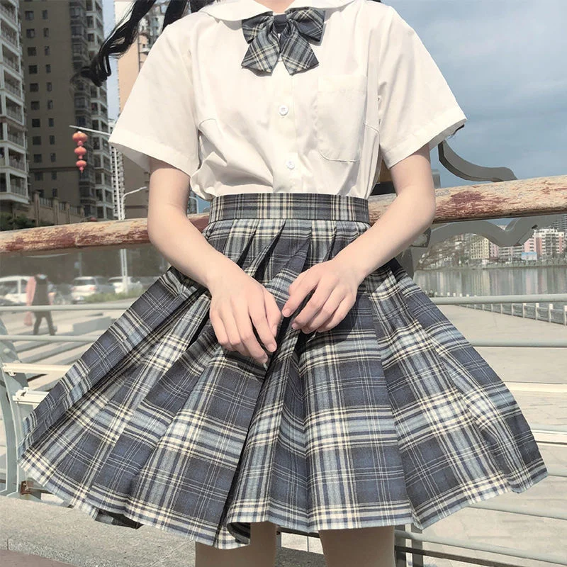 2021 Fashion Japanese Girl School Tie Uniform 35 Colors Uniform Lattice Skirts for Girls Cute Women Shirts with Bow
2021 Fashion Japanese Girl School Tie Uniform 35 Colors Uniform Lattice Skirts for Girls Cute Women Shirts with Bow