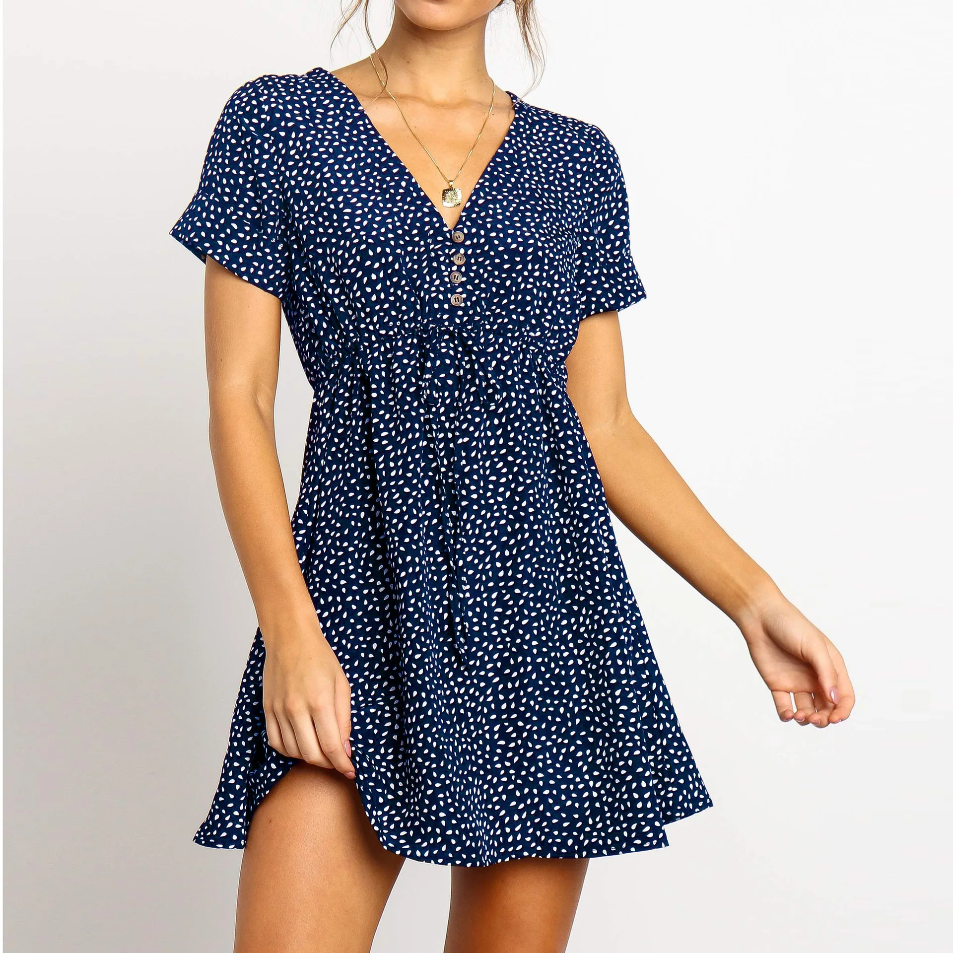 2020 New Arrivals a line short sleeve V-neck chiffon print summer women ladies mini dresses
2020 New Arrivals a line short sleeve V-neck chiffon print summer women ladies mini dresses