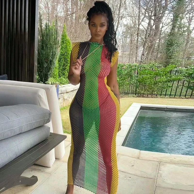 CuteNOVA M21DS416 Women New Wholesale Short Sleeves Transparent Sexy Net Dress Mesh Print Summer Dress
CuteNOVA M21DS416 Women New Wholesale Short Sleeves Transparent Sexy Net Dress Mesh Print Summer Dress