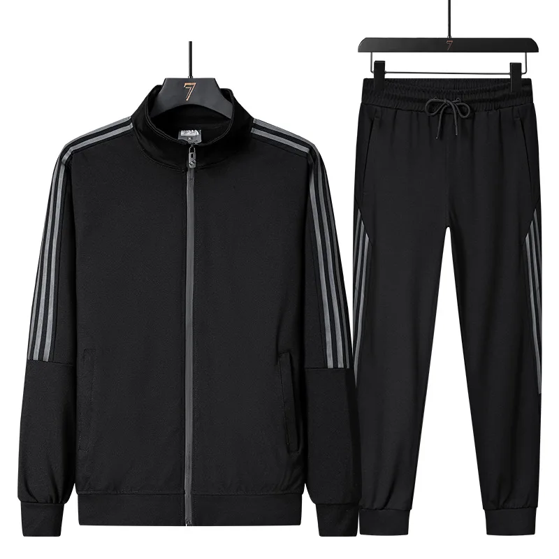 Spring and Autumn New Men's Sportswear Knitted Cardigan Stand Collar Sweater Suit Training Running Trendy plus Size Suit, Picture color
Spring and Autumn New Men's Sportswear Knitted Cardigan Stand Collar Sweater Suit Training Running Trendy plus Size Suit, Picture color