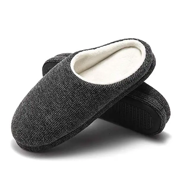 Men's House Slippers Memory Foam Breathable Knitted Cotton Slip-on Clogs Anti-Skid Indoor/Outdoor Shoes
Men's House Slippers Memory Foam Breathable Knitted Cotton Slip-on Clogs Anti-Skid Indoor/Outdoor Shoes
