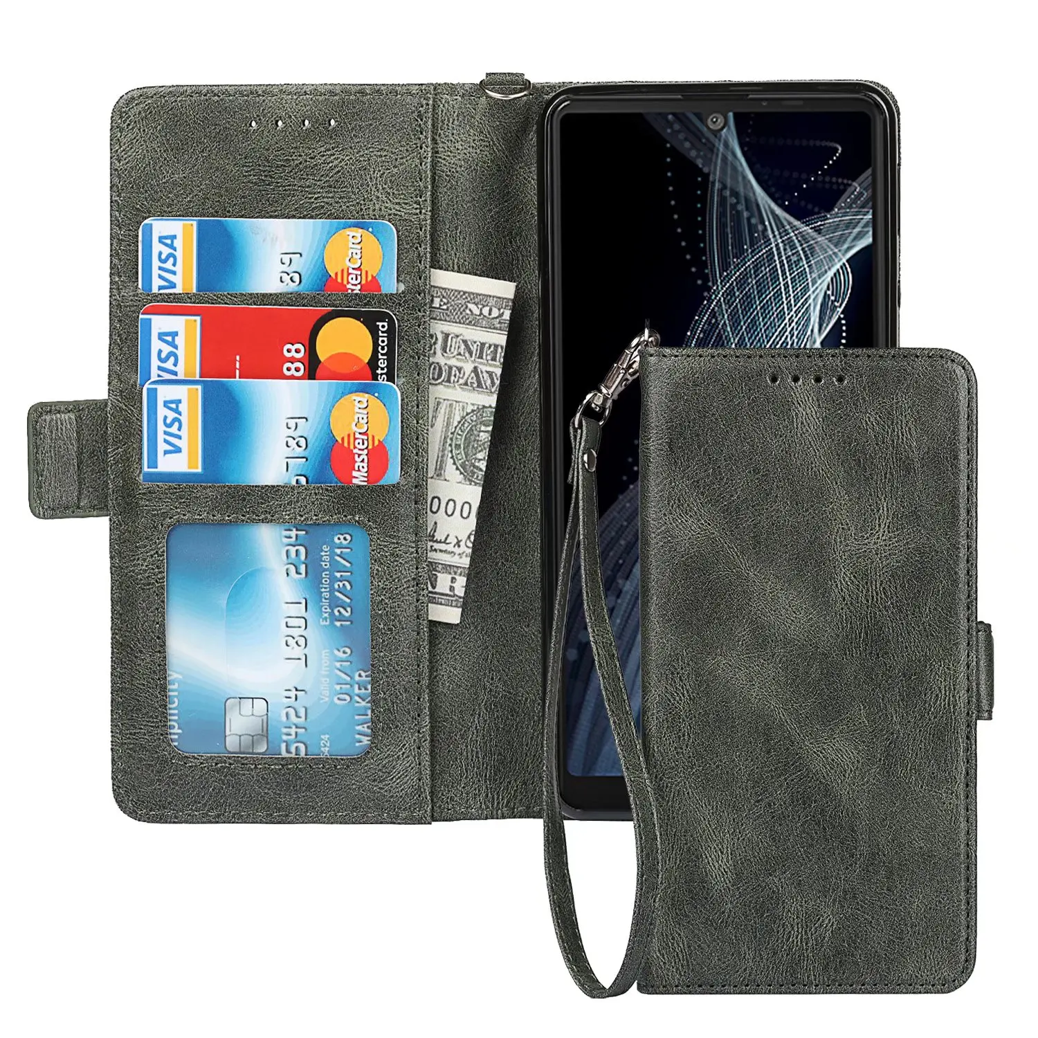 Middle button vintage double fold flap PU Wallet Leather Case For Kyocera BASIO3 KYV43, As pictures
Middle button vintage double fold flap PU Wallet Leather Case For Kyocera BASIO3 KYV43, As pictures