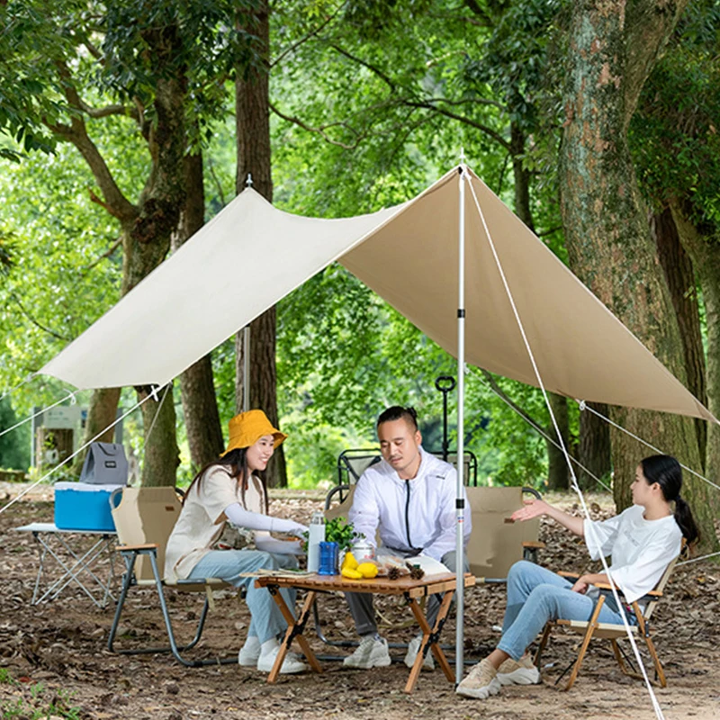 Outdoor Camping Traveling Awning Backpacking Tarp Sunshade and PU 3000mm Waterproof Rain Fly Tarp, Beige
Outdoor Camping Traveling Awning Backpacking Tarp Sunshade and PU 3000mm Waterproof Rain Fly Tarp, Beige