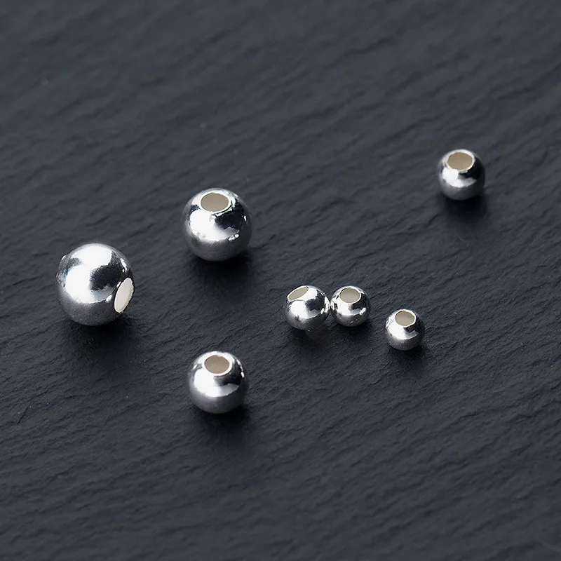 S925 silver accessories wholesale silver light round beads positioning beads diy handmade jewelry accessories
S925 silver accessories wholesale silver light round beads positioning beads diy handmade jewelry accessories