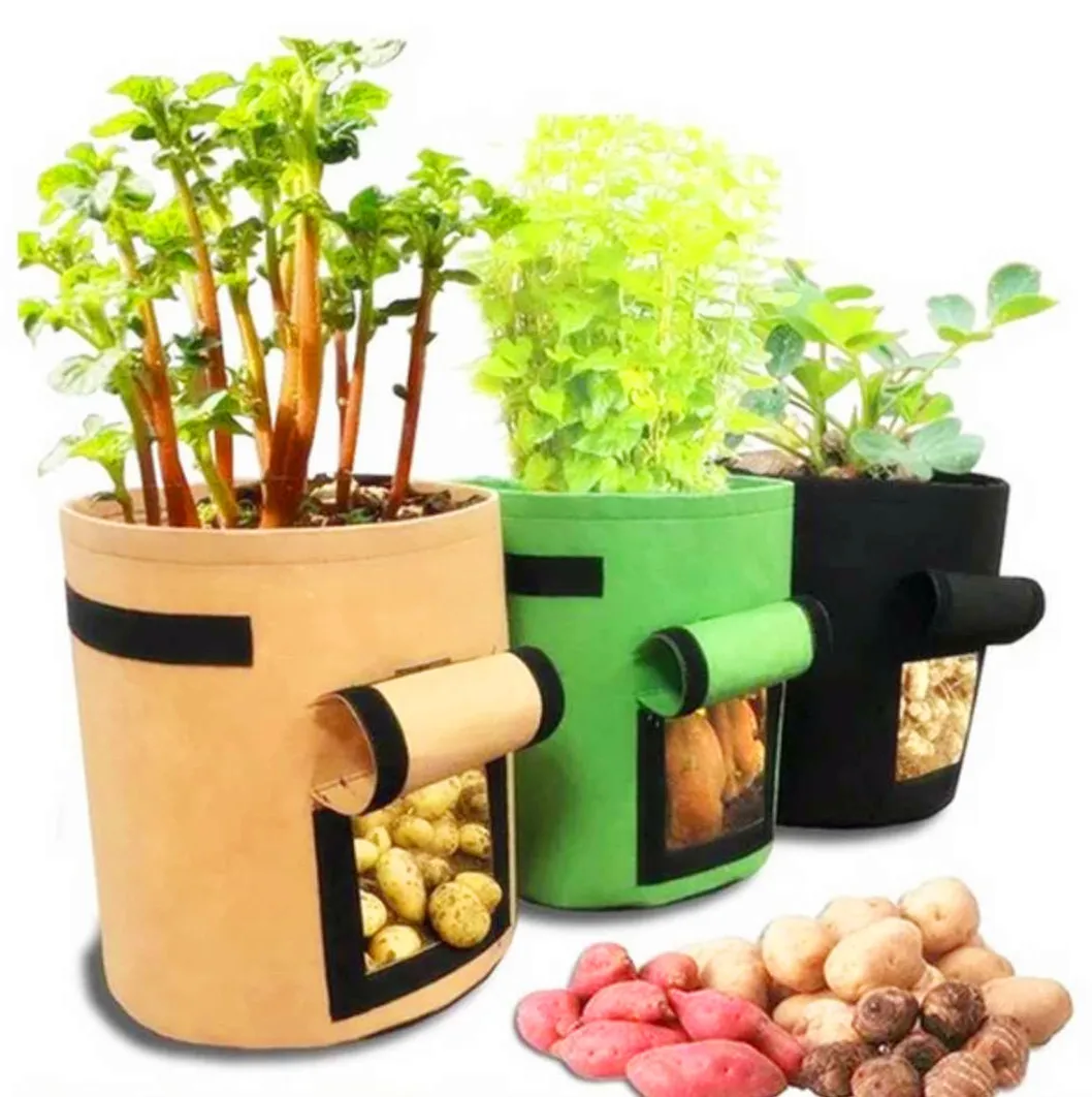 2020 New Arrival 10 50 100 200 Gallon Garden Potato Vegetable Pot Durable Eco Friendly Non Woven Planter Grow Bag, Black, white,green,brown,gray
2020 New Arrival 10 50 100 200 Gallon Garden Potato Vegetable Pot Durable Eco Friendly Non Woven Planter Grow Bag, Black, white,green,brown,gray