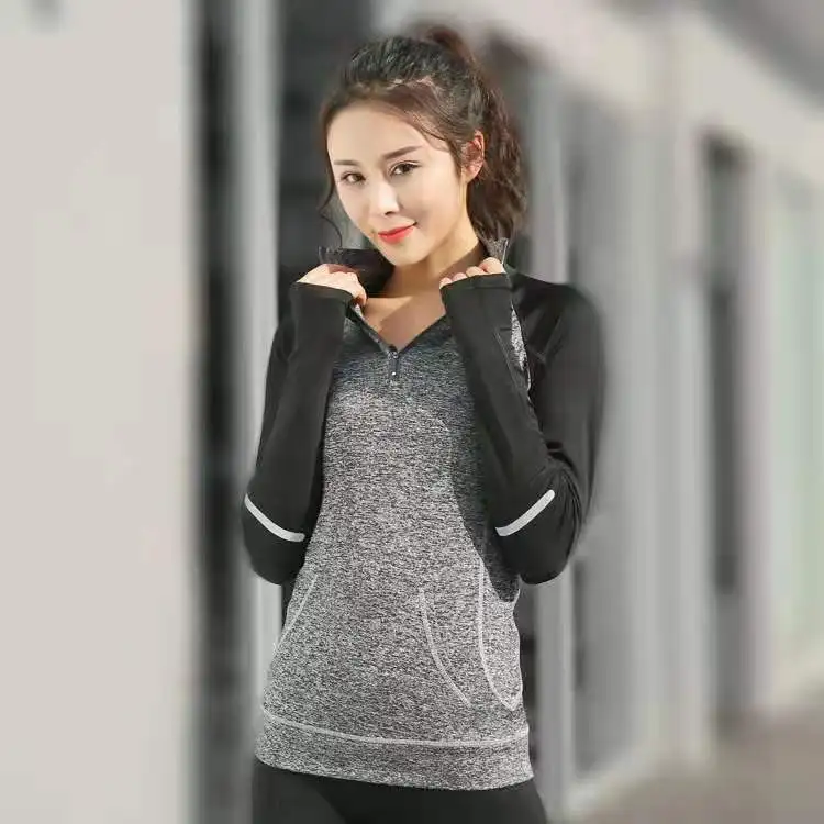 2020 new spring and autumn outdoor new women yoga wear zipper standing collar long sleeve sports jacket running fitness clothes, Picture
2020 new spring and autumn outdoor new women yoga wear zipper standing collar long sleeve sports jacket running fitness clothes, Picture