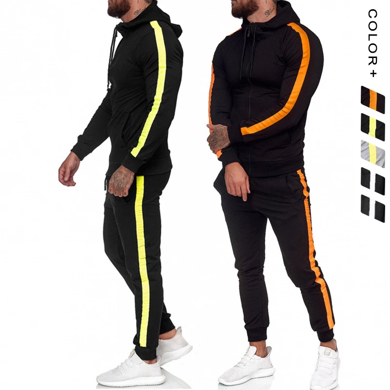 Hot Casual Jogger Plus Size Zipper Hooded Jacket And Pant Set Drawstring Sports Tracksuit Stripe Jogging Sets For Men, Mult-color
Hot Casual Jogger Plus Size Zipper Hooded Jacket And Pant Set Drawstring Sports Tracksuit Stripe Jogging Sets For Men, Mult-color