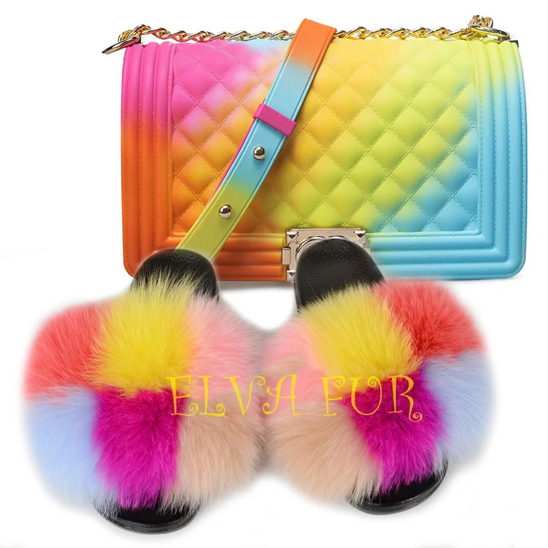 2020 ELVA FUR Luxury Summer PVC Shoes Sole Real Fox Fur Slides Slippers for Women fur slides, Colours
2020 ELVA FUR Luxury Summer PVC Shoes Sole Real Fox Fur Slides Slippers for Women fur slides, Colours