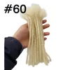 100% human ahir Wholesale loose full handmade dyeable soft natural human hair crochet dreadlocks extensions width 0.4cm