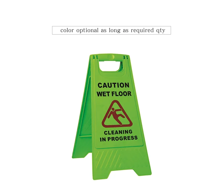Commercial Caution Wet Floor Yellow Folding Sign Plastic A frame Wet floor caution sign customized safety warning sign