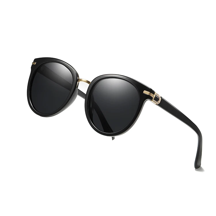 EUGENIA Sun Glasses Woman Shades Men Round Frame Acetate Uv400 Vintage Polarized Sunglasses