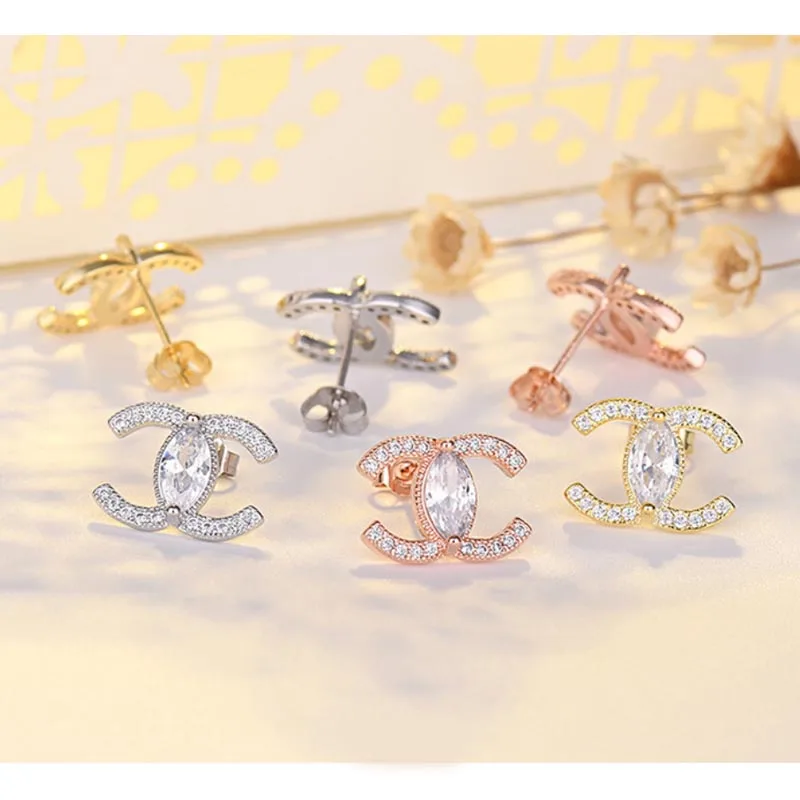 Fashion Hot Sale Sterling Silver 925 Earrings Channel Letter C Inlaid Stud Earrings Woman Jewelry 
Fashion Hot Sale Sterling Silver 925 Earrings Channel Letter C Inlaid Stud Earrings Woman Jewelry