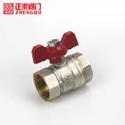Brass Ball Valve 1/2" BSP Female Thread with butterfly handle PN 1.6 Mpa for Air water