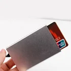 Metal Aluminium Pocket Credit Slim Wallet Business Card Holder Pop Up Rfid Blocking