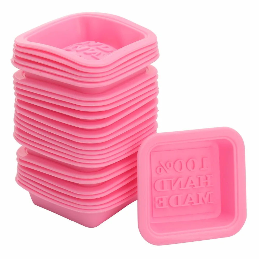 Handmade Silicone Soap Mold Square Baking Mold for Soap Making Cupcake DIY Homemade Craft, Pink
Handmade Silicone Soap Mold Square Baking Mold for Soap Making Cupcake DIY Homemade Craft, Pink
