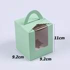 Clear Window Multi Cupcake Muffins Bakery Wrapping Boxes Wedding Birthday Christmas Party Handmade Gifts Box