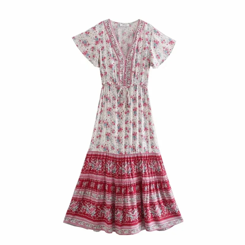 Design Holiday Light Weight Printed Pink V-Neck Sexy Beach Boho Summer Dress for women
Design Holiday Light Weight Printed Pink V-Neck Sexy Beach Boho Summer Dress for women