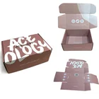 Kraft custom paper cardboard flat small folding paper box