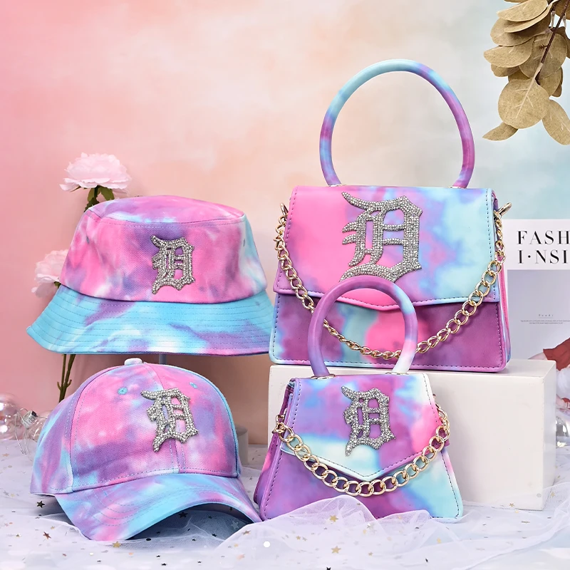 Wholesale tie dye bags wallet minimalist tote bags handbags for women luxury bag and hat set, 6 colors
Wholesale tie dye bags wallet minimalist tote bags handbags for women luxury bag and hat set, 6 colors