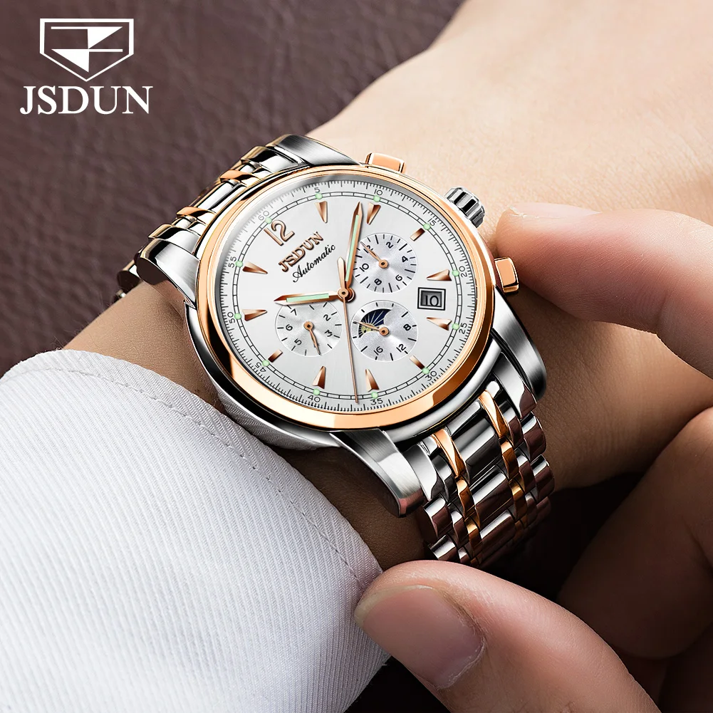 OEM Custom Logo Men Fashion Luxury Brand Luminous Complete Calendar Stainless Steel Automatic Mechanical Men Watch
OEM Custom Logo Men Fashion Luxury Brand Luminous Complete Calendar Stainless Steel Automatic Mechanical Men Watch