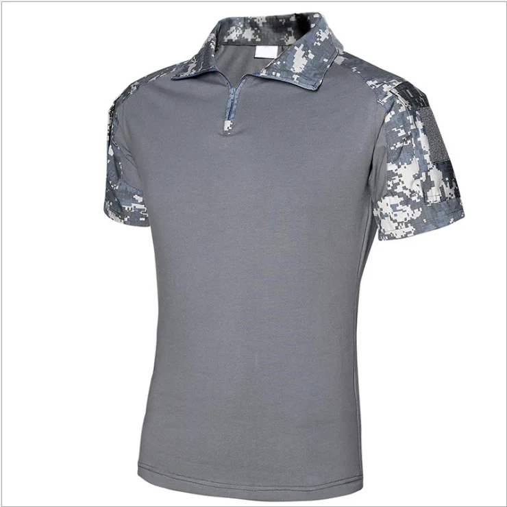 Emersongea Camouflage Tactical Combat Uniforms Military T-Shirt Plain Army Military Apparel Outfits, Customized color